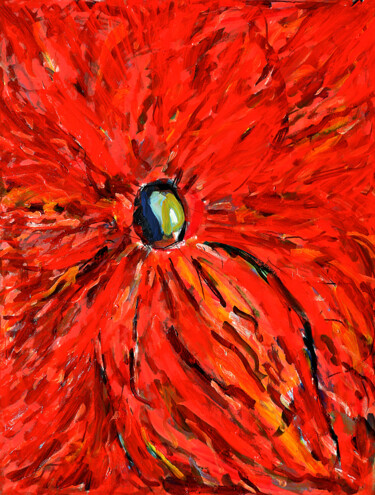 Painting titled "Calice" by Jean Mirre, Original Artwork, Oil