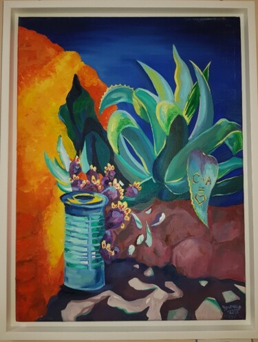 Peinture intitulée "Antibes" par Alexandra Uryasova, Œuvre d'art originale, Huile