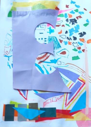 Collages titled "Kolding 2" by Ronnie Kolner, Original Artwork, Collages