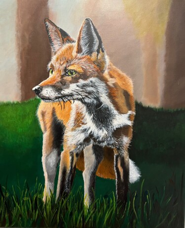 Acrylic Painting "Fox's Foray" Malerei mit dem Titel "Acrylic Painting "F…" von Elena Danner, Original-Kunstwerk, Acryl