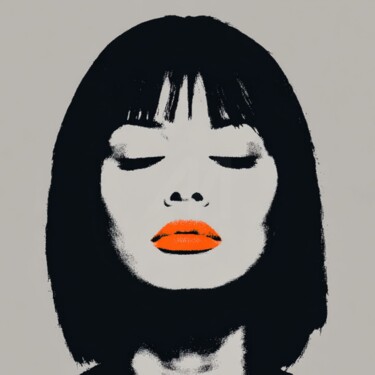 MINIMALISTIC ORANGE LIPS