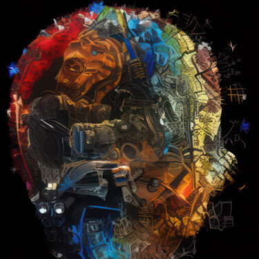 Arts numériques intitulée "Undisclosed AI 207" par Steve Awhtz, Œuvre d'art originale, Peinture numérique Monté sur artwork_…