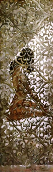 Peinture intitulée "DANS MON INTIMITE" par Brigitte Jorda Juan, Œuvre d'art originale, Acrylique Monté sur Châssis en bois