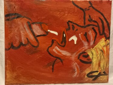 Painting "Gourmet" 绘画 标题为“Painting "Gourmet"” 由Rikortgallery, 原创艺术品, 丙烯 安装在其他刚性面板上