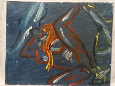 绘画 标题为“Painting "NomadSoul"” 由Rikortgallery, 原创艺术品, 丙烯 安装在其他刚性面板上