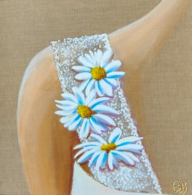 Peinture intitulée "LUCILLE" par Brigitte Jorda Juan, Œuvre d'art originale, Acrylique Monté sur Carton