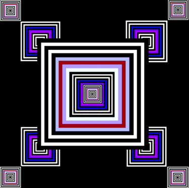 数字艺术 标题为“Color Shift in Squa…” 由Ken Lerner, 原创艺术品, 2D数字工作