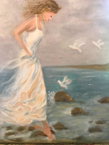 Peinture intitulée "Evanescence" par Mijo Andreani, Œuvre d'art originale, Huile Monté sur Châssis en bois