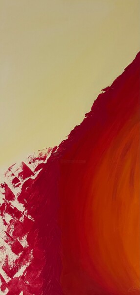 Peinture intitulée "Vesuve" par Françoise Colobert, Œuvre d'art originale, Acrylique Monté sur Châssis en bois