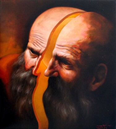 Pintura titulada "Die Offenbarung. Ei…" por Ivan Gejko, Obra de arte original, Oleo Montado en Bastidor de camilla de madera