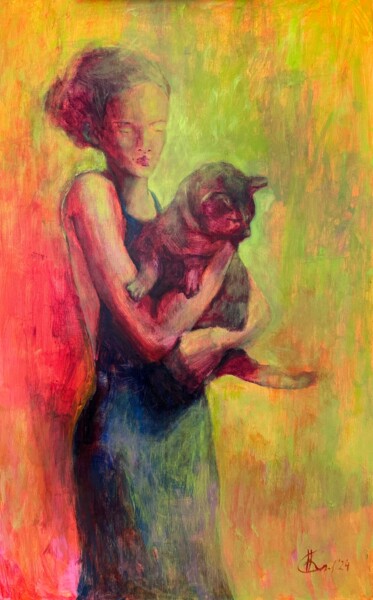 "Let me go!" başlıklı Tablo Kseniia Kozhakhanova tarafından, Orijinal sanat, Akrilik Ahşap Sedye çerçevesi üzerine monte edi…