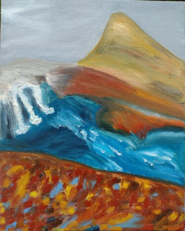 Peinture intitulée "Land of colours I." par Agnes Saint, Œuvre d'art originale, Huile