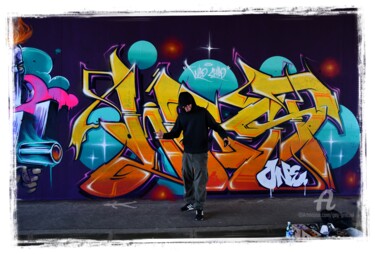 Fotografia intitolato "graffiti 1" da Guy Griffoul, Opera d'arte originale, Fotografia digitale