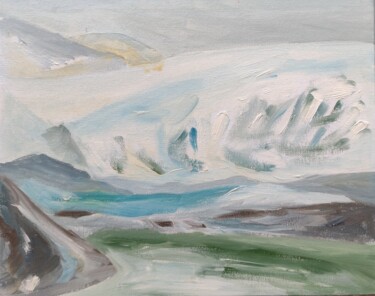 Painting titled "Land of colours XII." by Agnes Saint, Original Artwork, Oil