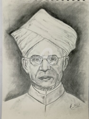 「portrait sketch of…」というタイトルの描画 Kunal Nandiによって, オリジナルのアートワーク, グラファイト