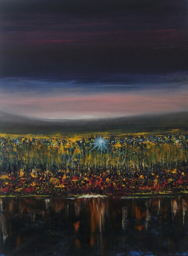 Painting titled "Out of City" by Serguei Borodouline, Original Artwork, Oil