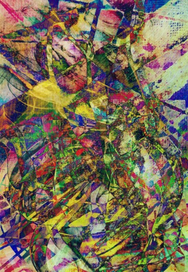 Digital Arts titled "The plume of an exp…" by Yulia Larionova, Original Artwork, Digital Painting