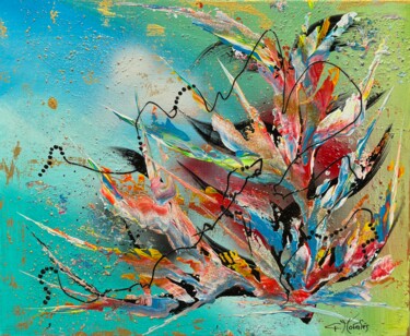 Peinture intitulée "Destiné" par Gilbert Morales, Œuvre d'art originale, Acrylique Monté sur Plexiglas