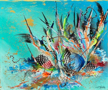 Peinture intitulée "Libération" par Gilbert Morales, Œuvre d'art originale, Acrylique Monté sur Plexiglas