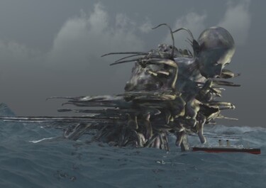 数字艺术 标题为“Leviathan” 由Russell Newell, 原创艺术品, 三维建模