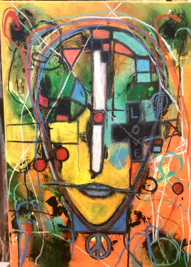 Peinture intitulée "All we need is...." par Ilona Schmidt, Œuvre d'art originale, Acrylique Monté sur Châssis en bois