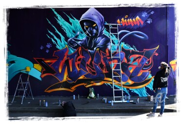 Photographie intitulée "graffiti 5" par Guy Griffoul, Œuvre d'art originale, Photographie numérique