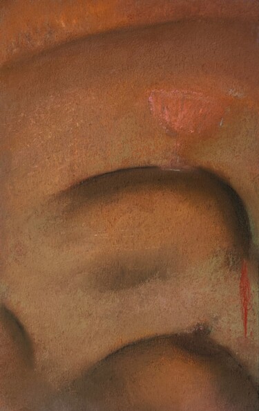 Dibujo titulada "Woman.Candles.Prose…" por Olesya Nikolaeva, Obra de arte original, Pastel