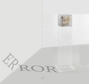 Scultura intitolato ""K$5 / Error - {$M}" da Leni Smoragdova, Opera d'arte originale, Vetro Montato su artwork_cat.