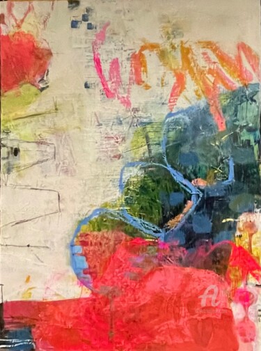 Painting titled "Coconut Water on th…" by Shereen Aftab, Original Artwork, Acrylic