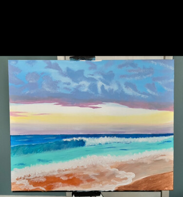 Painting titled "Sunset Serenade" by Keith Badon, Original Artwork, Acrylic