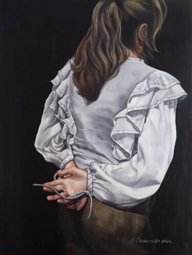 Нити Pittura intitolato "Нити" da Svetlana Chernenko, Opera d'arte originale, Olio Montato su Telaio per barella in legno