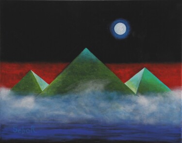 绘画 标题为“Pyramids” 由Serguei Borodouline, 原创艺术品, 丙烯