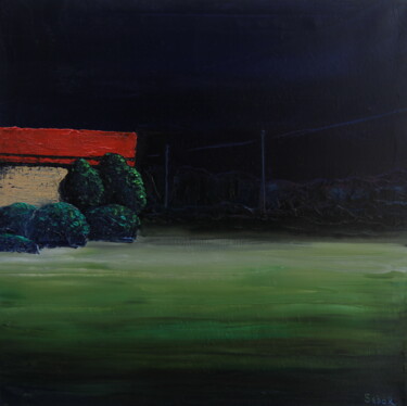 Ζωγραφική με τίτλο "Quite Night" από Serguei Borodouline, Αυθεντικά έργα τέχνης, Λάδι