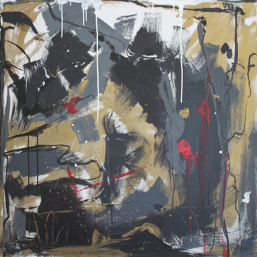 Painting titled "Disbelief" by Joyce Fournier, Original Artwork, Acrylic Mounted on Wood Stretcher frame