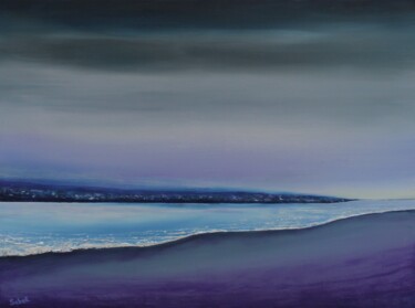 Painting titled "Sandbank" by Serguei Borodouline, Original Artwork, Oil