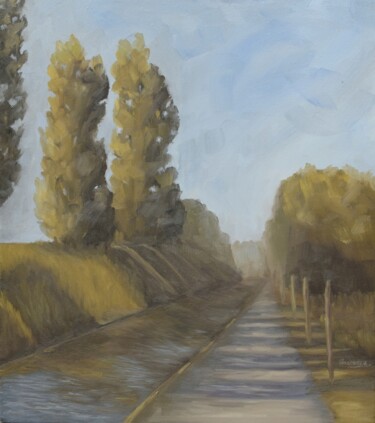 Peinture intitulée "AUGUST TREES" par Shaheera Sandhu, Œuvre d'art originale, Huile