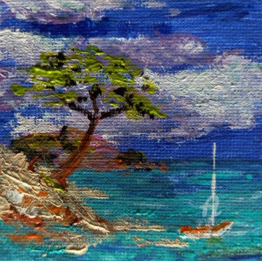 Painting titled "PALAMBOGGIA en juin" by Roberto Urbano, Original Artwork, Acrylic Mounted on Wood Stretcher frame
