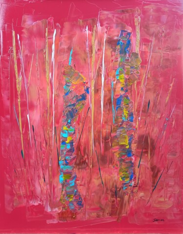 Peinture intitulée "Ressources" par Xavier Laurent Janin, Œuvre d'art originale, Acrylique Monté sur Châssis en bois
