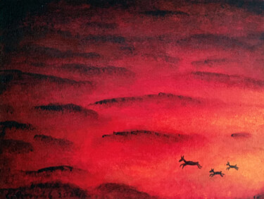 Pittura intitolato "Glut" da Linda Borrowdale, Opera d'arte originale, Acrilico
