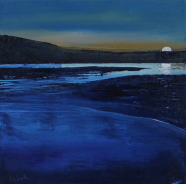Pintura intitulada "Sleeping Water" por Serguei Borodouline, Obras de arte originais, Óleo