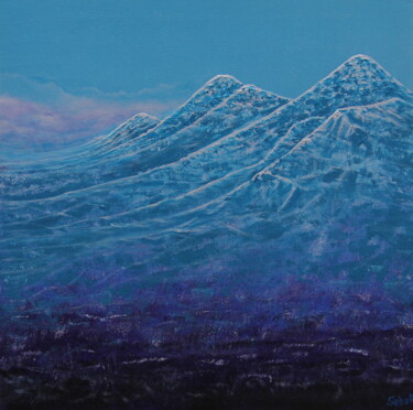 제목이 "Snow Storm Coming"인 미술작품 Serguei Borodouline로, 원작, 아크릴