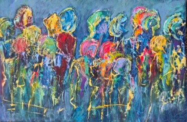 Painting titled "Partytime" by Paul Dirkse, Original Artwork, Acrylic