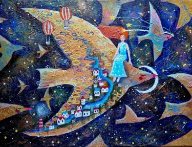 绘画 标题为“From dreams” 由Юлия Поташова (Вострикова), 原创艺术品, 丙烯 安装在木质担架架上