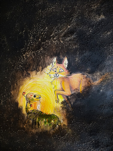 图画 标题为“É sua hora agora” 由Emilly Betânia Sloczynski Jerke, 原创艺术品, 水粉
