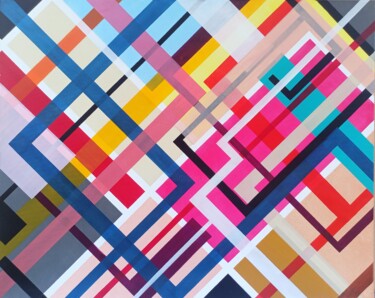 Painting titled "Convergenze paralle…" by Stefano Tomasi, Original Artwork, Acrylic Mounted on Wood Stretcher frame