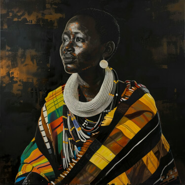 Arts numériques intitulée "Gardienne" par Iviha Deidi, Œuvre d'art originale, Peinture numérique