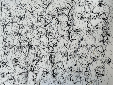 Peinture intitulée "ENFIN REUNIS" par Francois Jeanne, Œuvre d'art originale, Acrylique