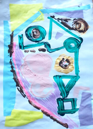 Collages getiteld "nACIONAL" door Ronnie Kolner, Origineel Kunstwerk, Collages