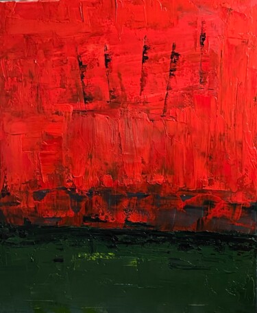 Pittura intitolato "Les gardiens du seu…" da Sylvaine Lebreton, Opera d'arte originale, Acrilico