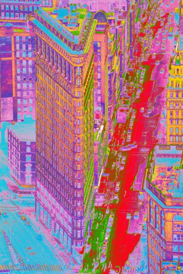 绘画 标题为“Flatiron building” 由Christian Christian Goetghebeur, 原创艺术品, 电影摄影 安装在铝上